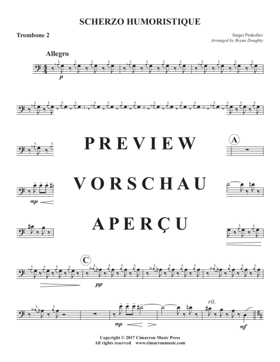 Product gallery: Page 9 of 14 Scherzo Humoristique , , (Trombone quartet)