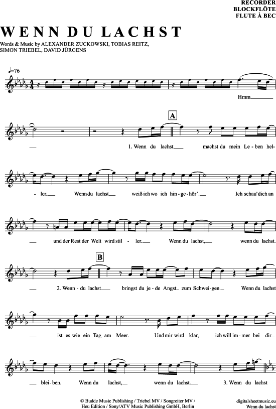 gallery: Wenn Du Lachst , Fischer, Helene, (recorder)