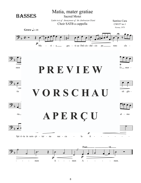 Produktgalerie: Seite 9 von 9 Maria, mater gratiae, , Gemischter Chor