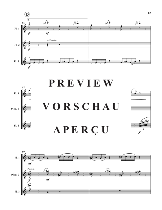 gallery: Splash! , , (3 Flöten - jeweils doppelt auf Piccoloflöte)