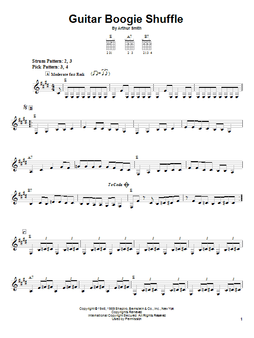 Product gallery: Page 1 of 1 Guitar Boogie Shuffle, The Virtues