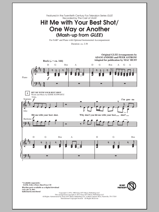 Produktbild zu: Hit Me With Your Best Shot / One Way Or Another
