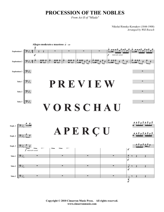 Product gallery: Page 2 of 21 Procession of the Nobles , , (Tuba-Ensemble EEETTT)