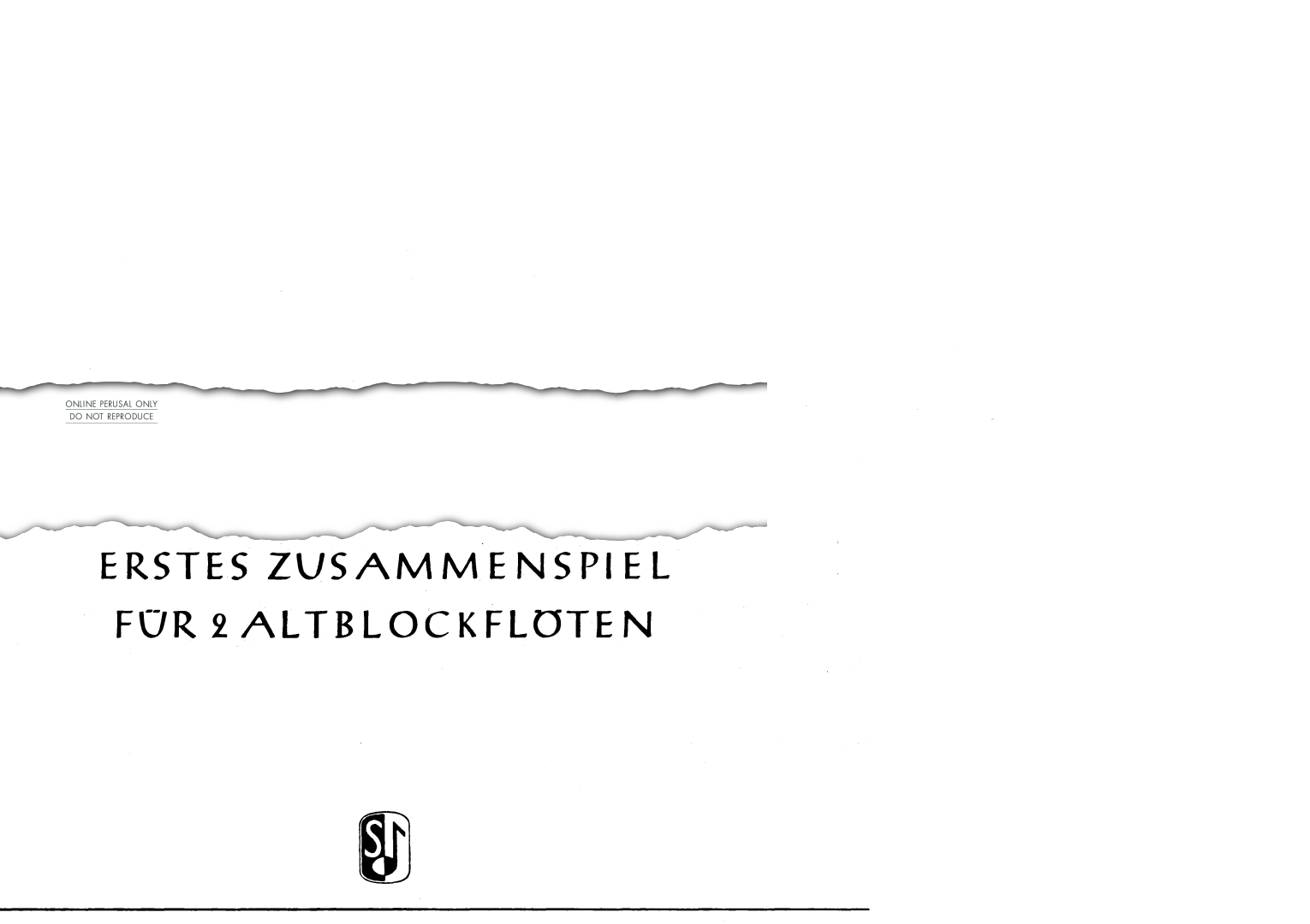 Product picture to: Erstes Zusammenspiel [First Duets]