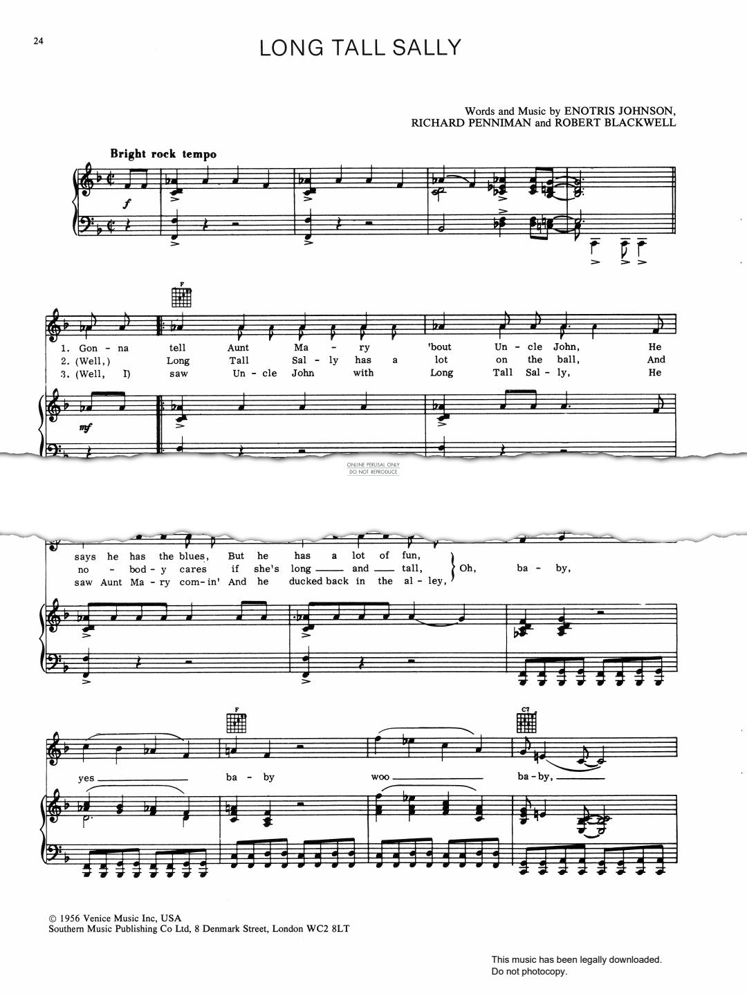 Product gallery: Page 1 of 1 Long Tall Sally, Little Richard