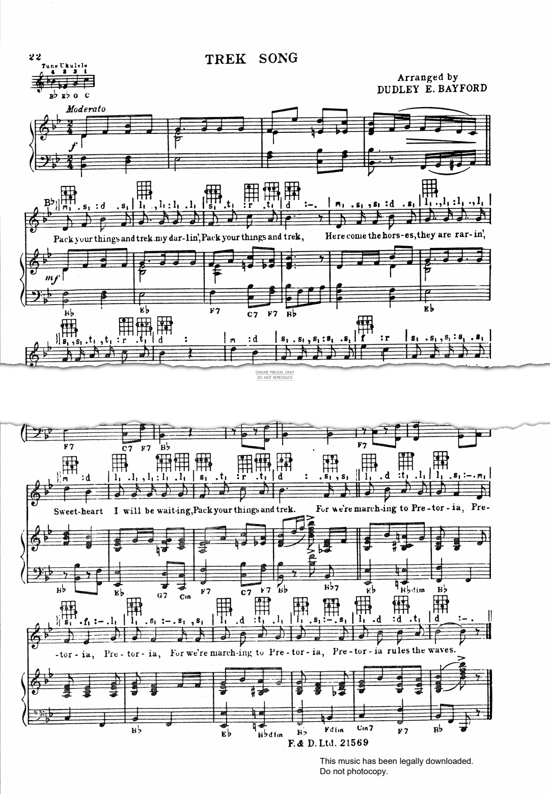 Produktbild zu: Trek Song