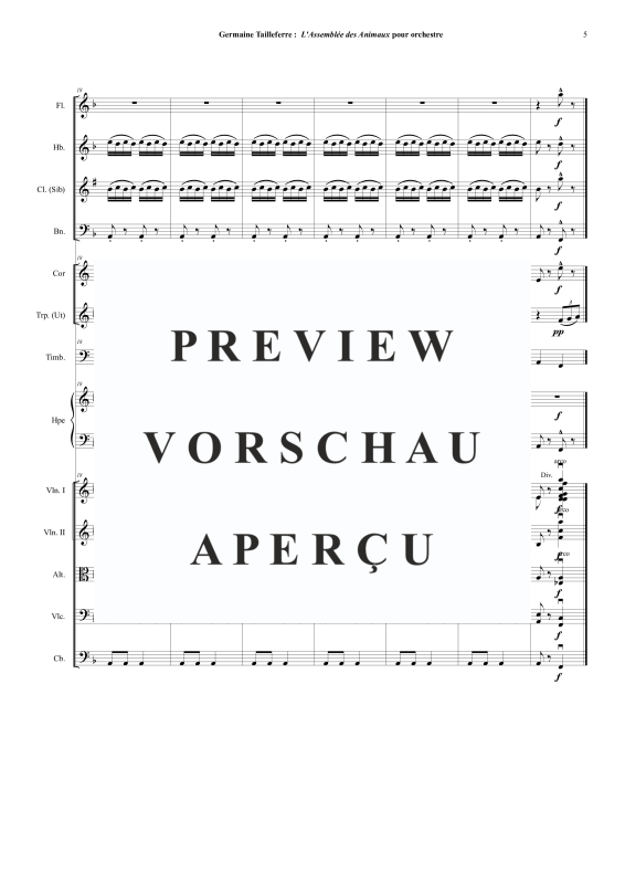 Produktgalerie: Seite 6 von 11 Assemblée des Animaux, , Orchester