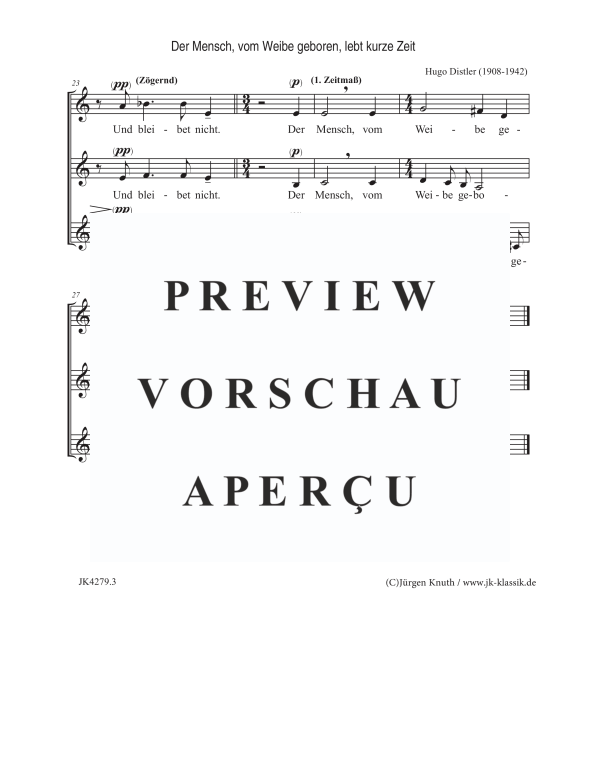 gallery: Der Mensch, vom Weibe geboren, lebt kurze Zeit (Der Jahrkreis, Op.5, Nr.36), , Frauenchor