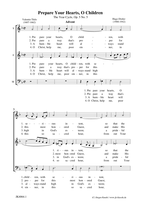 gallery: Prepare Your Hearts, O Children, , (Gemischter Chor)