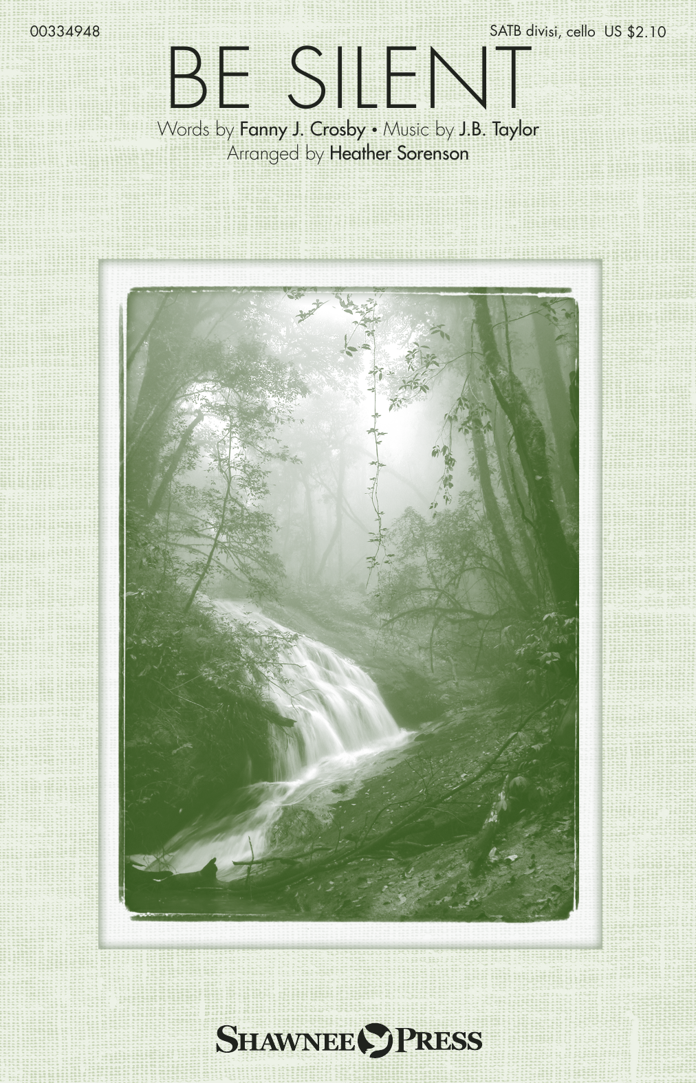 Product picture to: Be Silent (arr. Heather Sorenson)