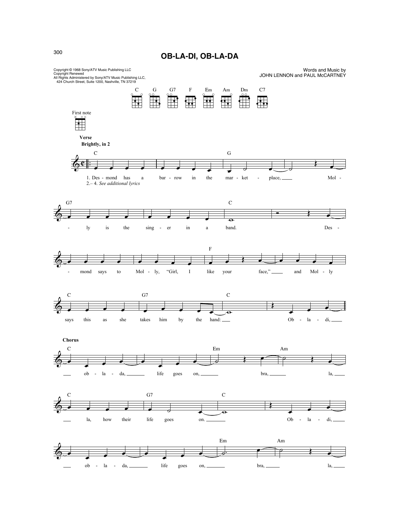 Produktbild zu:  Ob-La-Di, Ob-La-Da - The Beatles