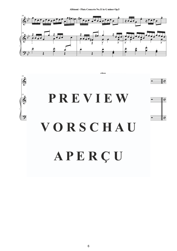 Product gallery: Page 7 of 11 Flute Concerto No.11 in G-Moll Op.5, , Flute and Piano/Harpsichord