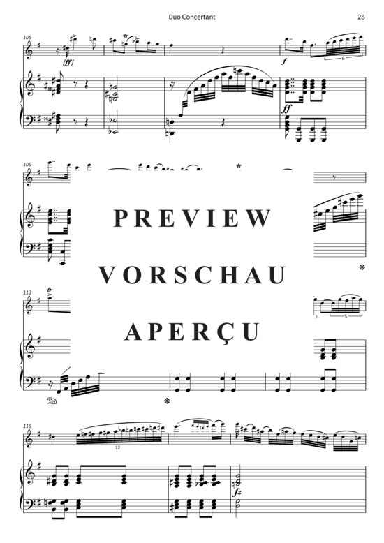 Product gallery: Page 29 of 66 Duo Concertant - op 103, pour Flute et Piano , , (flute + piano)