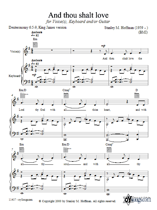 Product gallery: Page 1 of 1 And Thou Shalt Love, Stanley Hoffman