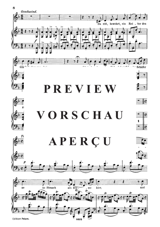 gallery: Der Schäfer und der Reiter D.517 , , (Gesang mittel + Klavier)