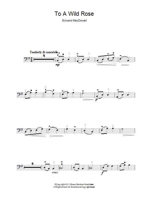 Produktgalerie: Seite 1 von 1 To A Wild Rose, Edward MacDowell, Violoncello
