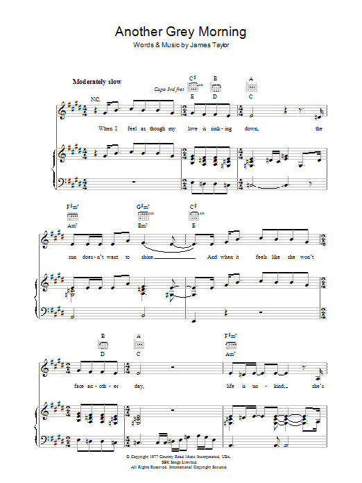 Produktgalerie: Seite 1 von 1 Another Grey Morning, James Taylor, Gesang, Gitarre, Klavier