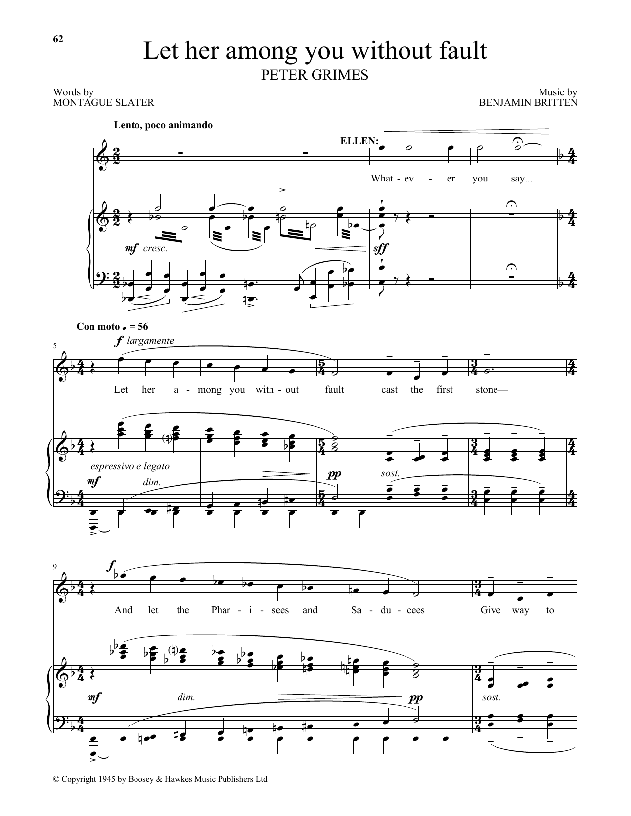Product picture to: Let her among you without fault (from Peter Grimes)