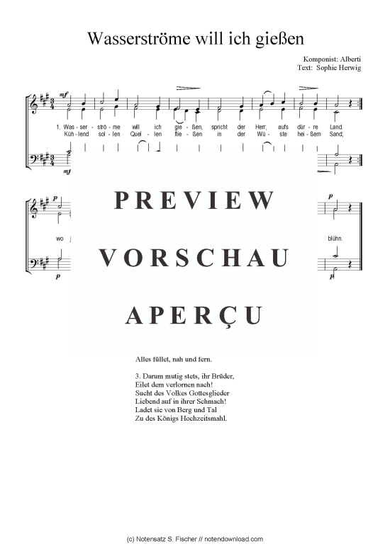 Produktbild zu: Wasserströme will ich gießen Alberti / Sophie Herwig