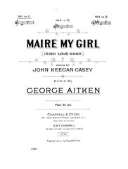 cover: Maire My Girl (Irish Love Song), George Aitken