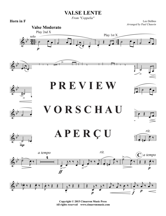 Produktgalerie: Seite 12 von 17 Valse Lente , , (Blechbläserquintett)