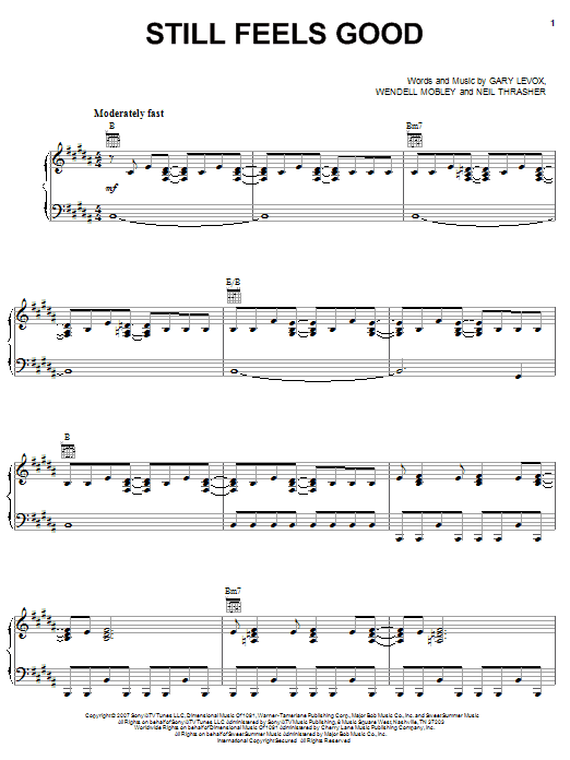 Produktgalerie: Seite 1 von 1 Still Feels Good, Rascal Flatts, Gesang, Gitarre, Klavier