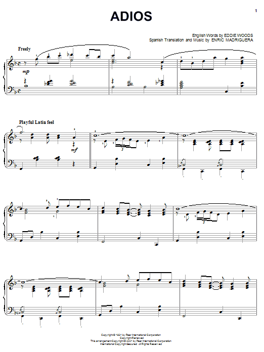 Product gallery: Page 1 of 1 Adios, Astor Piazzolla
