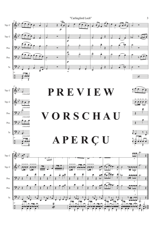 Produktgalerie: Seite 5 von 17 Carlingford Loch , Blasorchester Fatamo, (Blechbläser Quintett - flexible Besetzung)