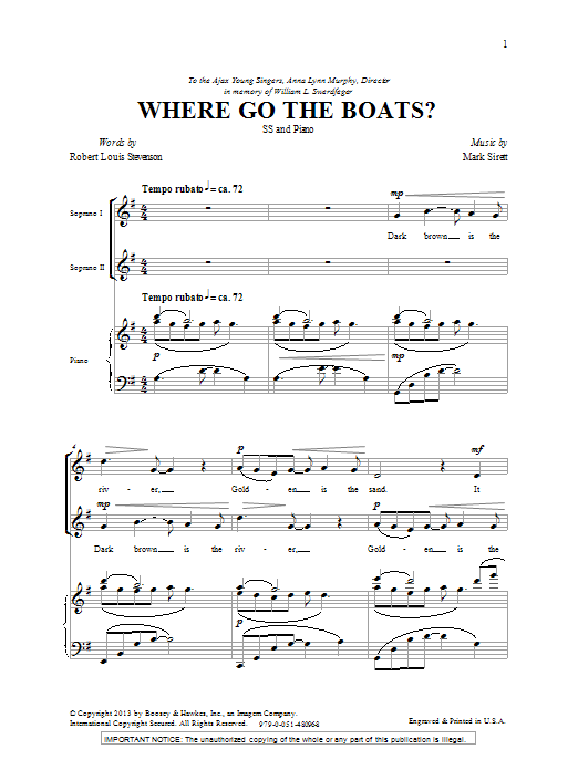 Product picture to: Where Go The Boats