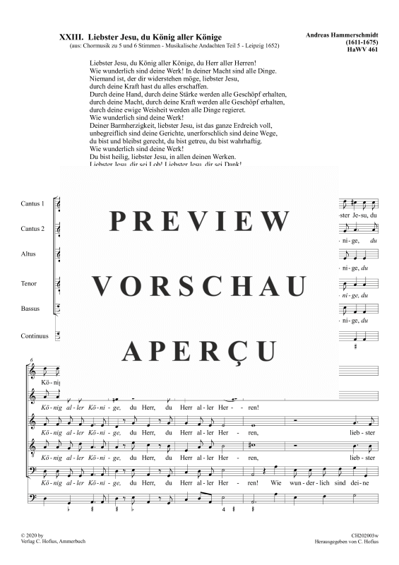 gallery: Liebster Jesu, du König aller Könige , , (Gemischter Chor 5-stimmig)