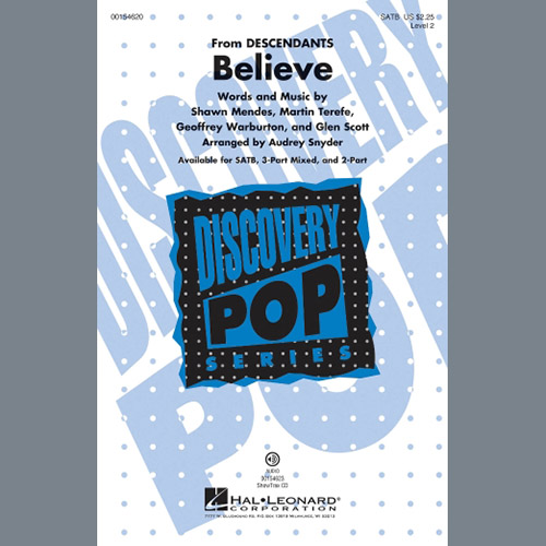 cover: Believe (from Descendants) (arr. Audrey Snyder), Shawn Mendes, Chor