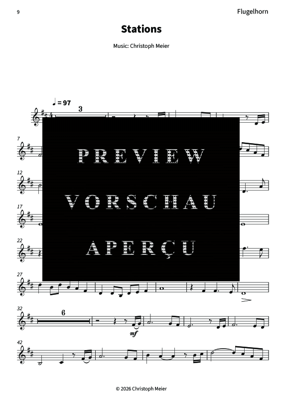 Produktgalerie: Seite 11 von 11 Stations - Gentle Melodies for Weddings, Church, and Other Occasions, , Trompete in B und Klavier