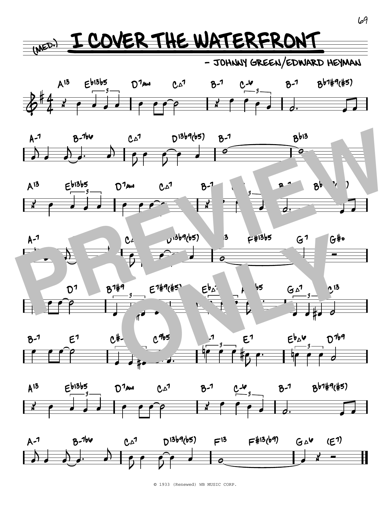 Product picture to: I Cover The Waterfront (arr. David Hazeltine)