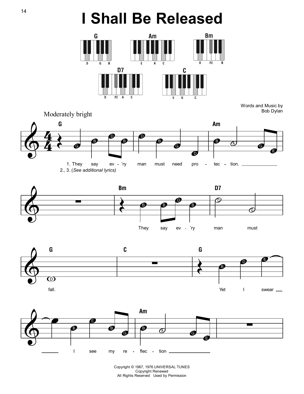 Product picture to:  I Shall Be Released - Bob Dylan