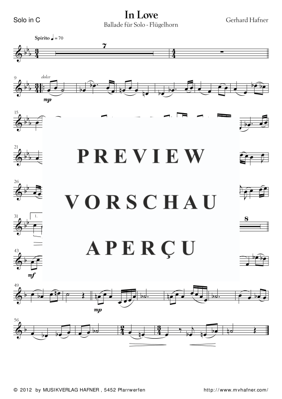 Product gallery: Page 11 of 11 In Love - Ballade, , (large wind orchestra and flugelhorn solo)