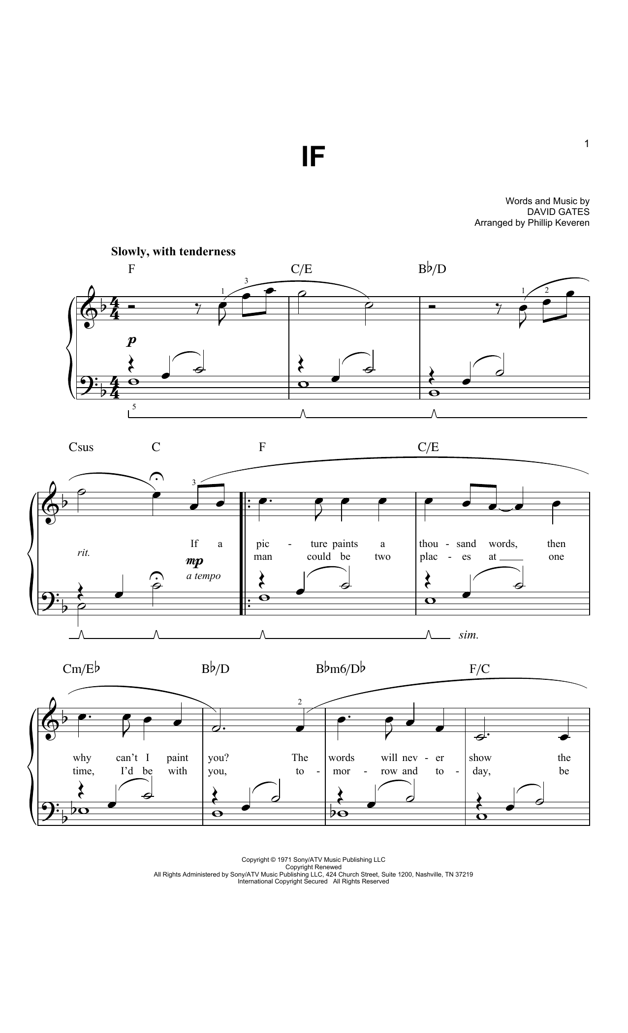 Produktbild zu: If (arr. Phillip Keveren)
