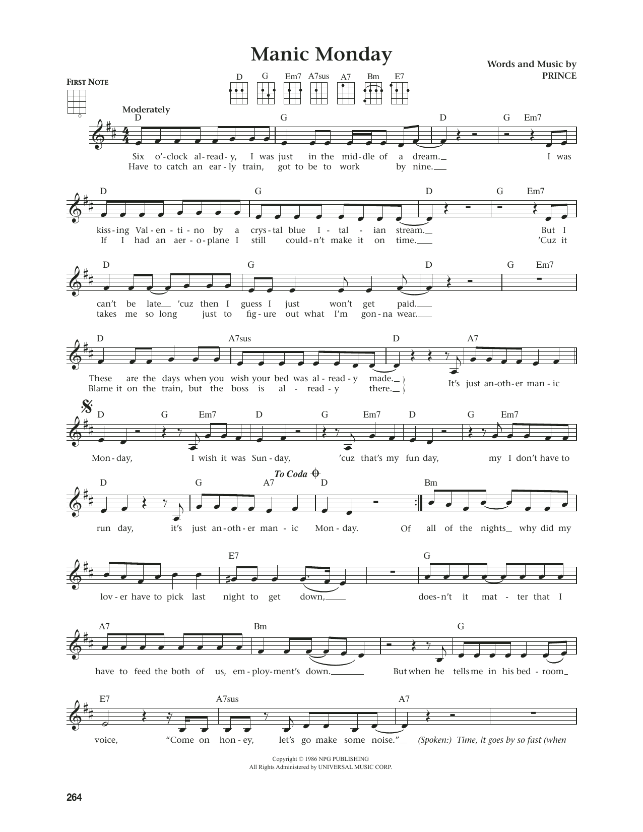 Produktgalerie: Seite 1 von 1 Manic Monday (from The Daily Ukulele) (arr. Jim Beloff), Bangles, Ukulele