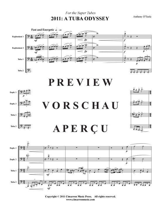 Product gallery: Page 2 of 10 A Space Odyssey , , (Tuba Quartet: 2x Baritone, 2xTuba)