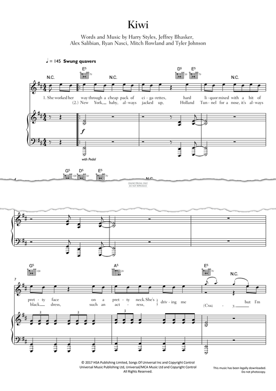 Produktgalerie: Seite 1 von 1 Kiwi, Harry Styles, Gesang, Gitarre, Klavier