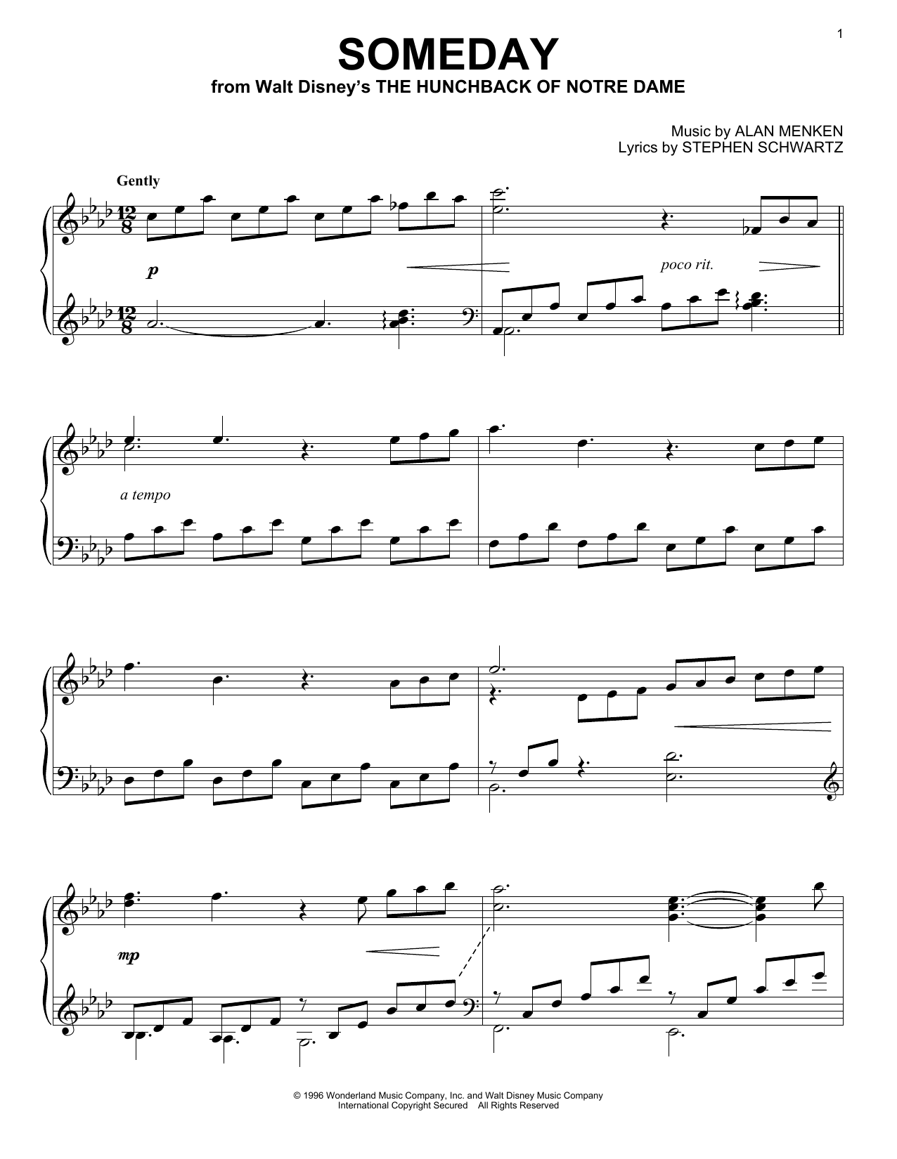 Product gallery: Page 1 of 1 Someday (from The Hunchback Of Notre Dame), All-4-One