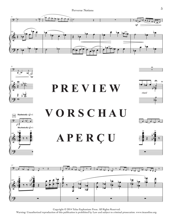 Produktgalerie: Seite 7 von 13 Perverse Notions , , (Tuba + Klavier)