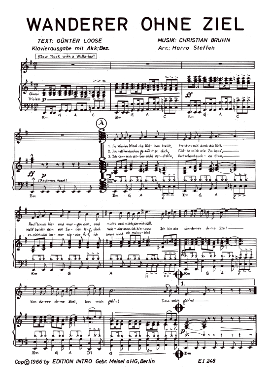 Produktbild zu: Wanderer ohne ZielTielman-Brothers