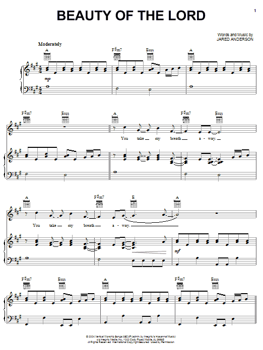Produktbild zu: Beauty Of The Lord