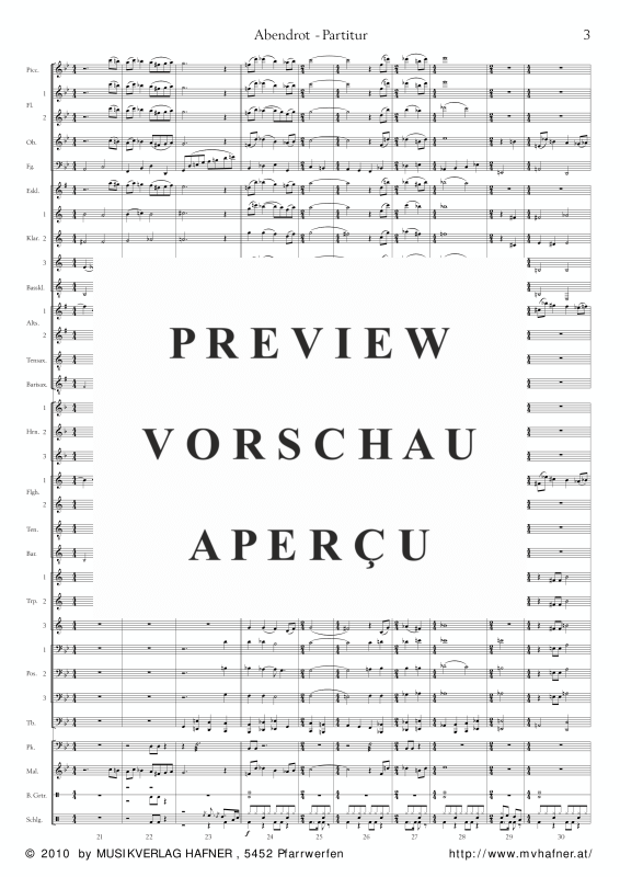 Product gallery: Page 8 of 11 Abendrot, , (large wind orchestra)