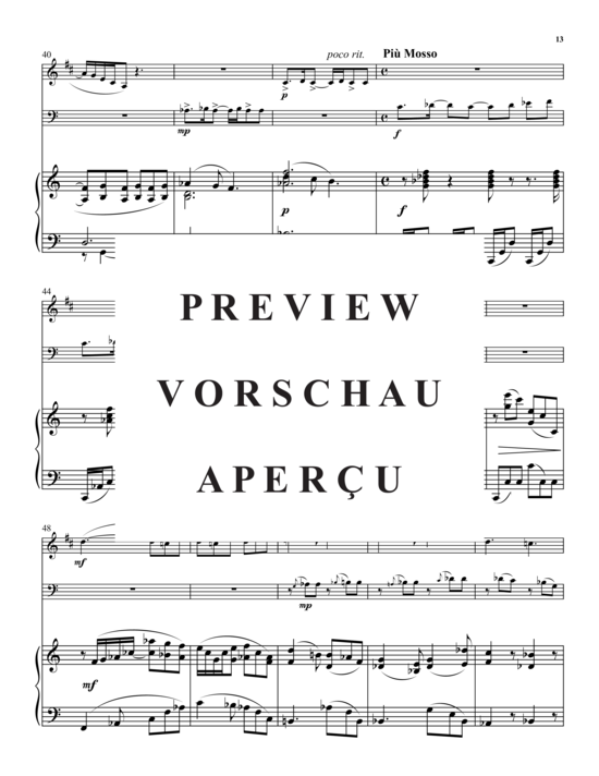 Product gallery: Page 14 of 21 Flights of Fancy , , (clarinet in Bb, trombone + piano)