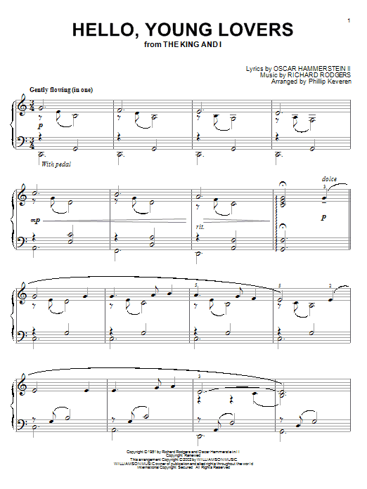 Product picture to: Hello, Young Lovers (arr. Phillip Keveren)