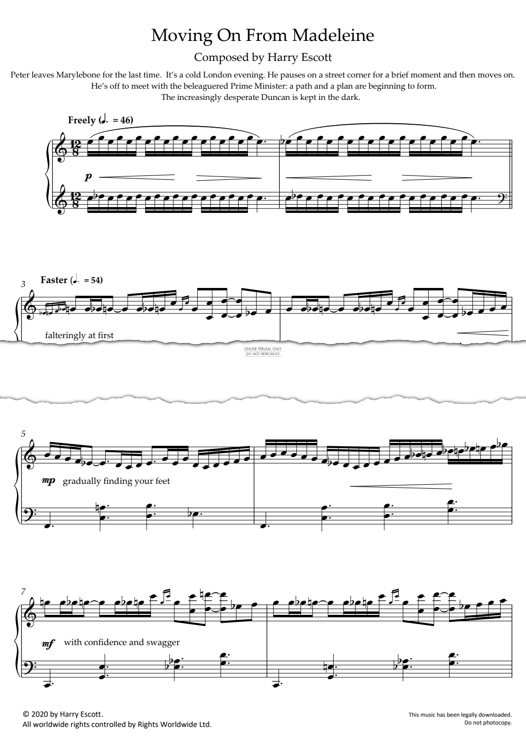 Produktbild zu: Moving On From Madeleine (from 'Roadkill')