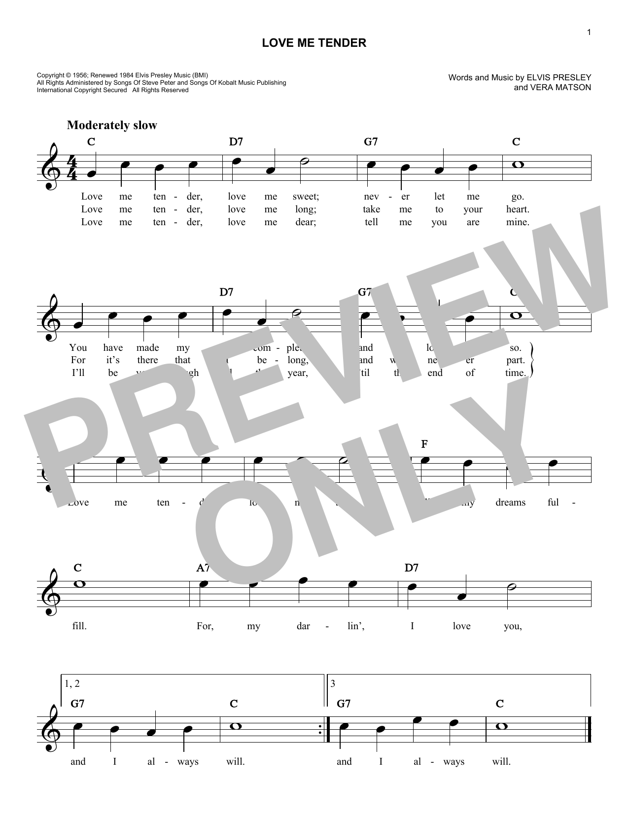 Produktgalerie: Seite 1 von 1 Love Me Tender, Elvis Presley