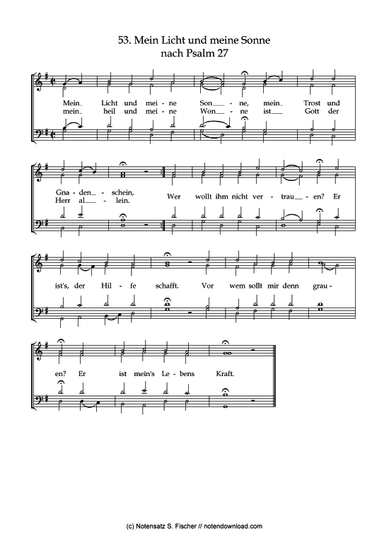 Product picture to: Mein Licht und meine Sonne Psalme des Kantons Schaffhausen (1867)