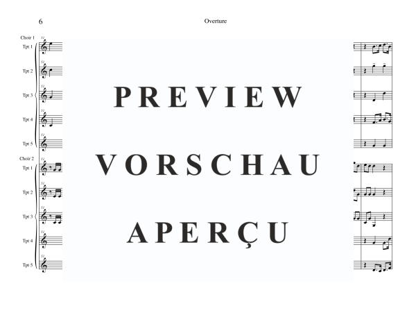 Produktgalerie: Seite 8 von 11 Ouvertüre aus Feuerwerksmusik, , Trompeten Ensemble 10-stimmig